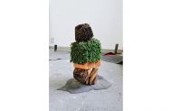 Arresto Momentum 2013, Installation Detail, Untitled, boxwood, acrylic, bricks, cherrywood and roofslate, 65x40x40cm